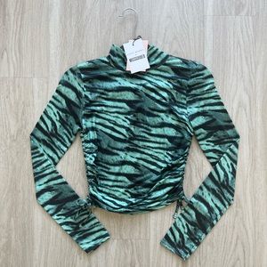 Snake Print Crop Top